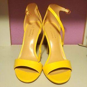 Lauren Concard Yellow Sandal Heel size81/2